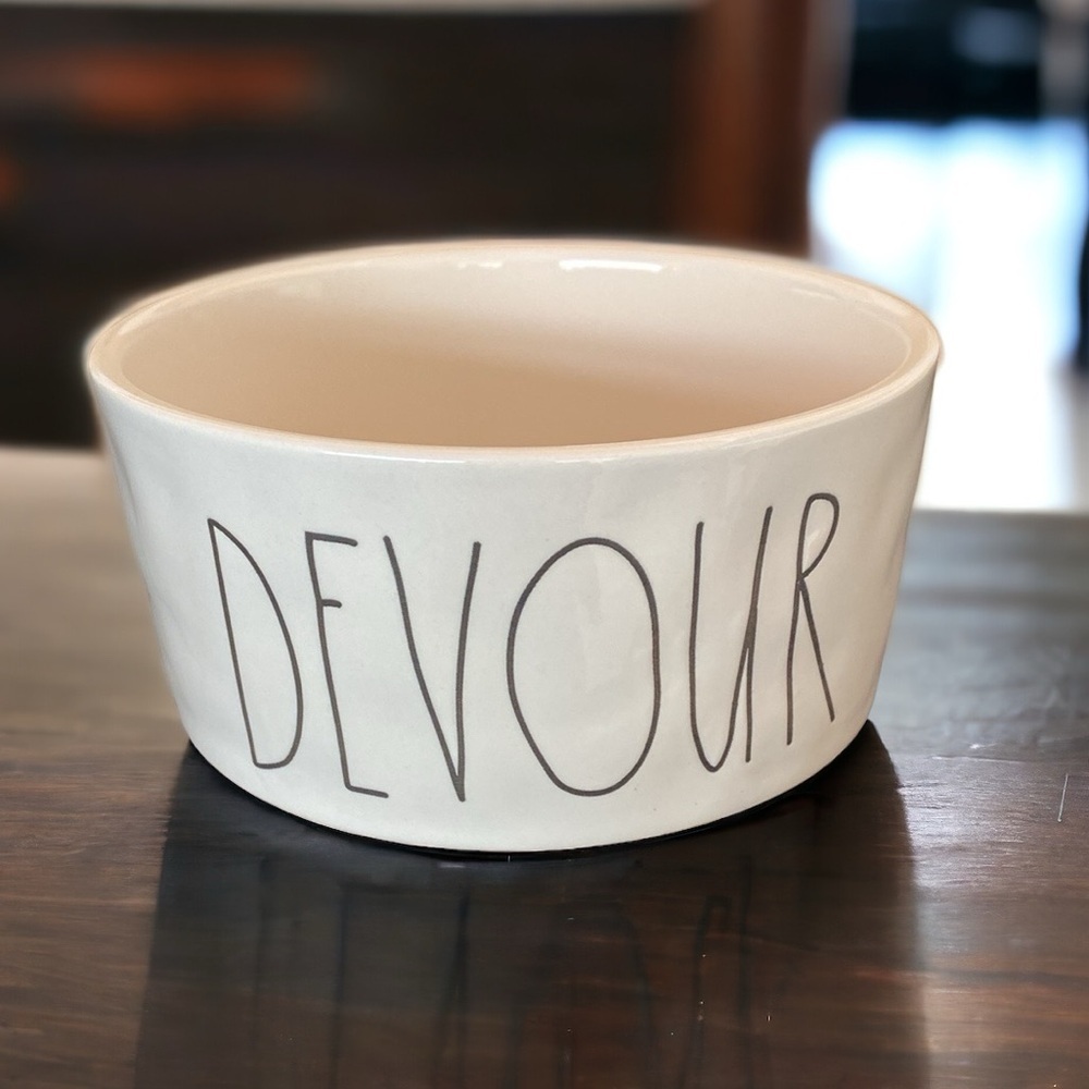 Rae Dunn DEVOUR Pet Bowl